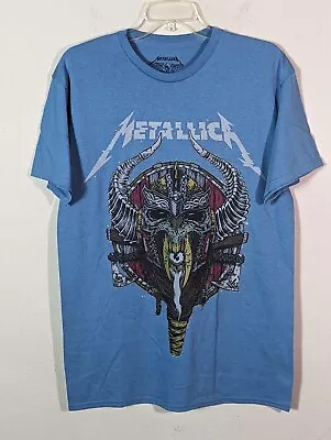 Metallica Gothic Heavy Metal Nordic Viking Rare Blue Graphic Band Concert Medium • $30