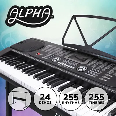 Alpha 61 Keys Digital Piano Keyboard Electronic Electric Keyboards Black • $109.95