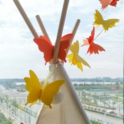 £1.39 • Buy 3D Paper Festival Hanging Decor Butterfly Garland Bunting Wedding Party Birthday