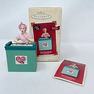 Hallmark VTG 2002 I LOVE LUCY Ornament JOB SWITCHING Chocolate Factory Movement • $12.99