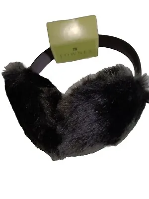 Fownes The Makers Of UGG Plush Warm Fur Earmuffs Black • $24.99