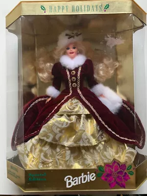 Vintage Happy Holidays Barbie Doll Special Edition 1996 #15646 Mattel NRFB • $19.99