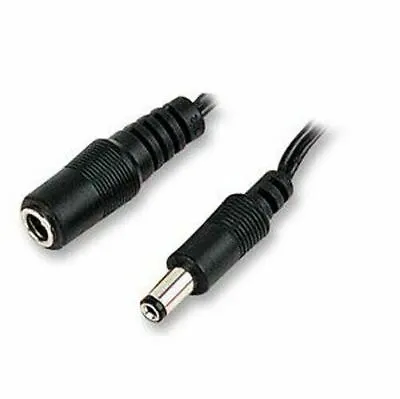2.1mm Female Socket To DC Power Supply Extension Lead Cable 12v DVR CCTV 3m • £3.42