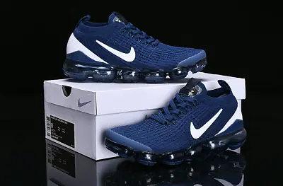 NEW Nike Air VaporMax Flyknit 3 Men's Blue Air Cushion Shoes Shipping Free • $153.99