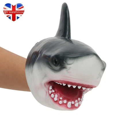 £5.99 • Buy UK Great Decoration Glove Funny Toys Stretchy Shark-Head Hand Puppet Toys Gift