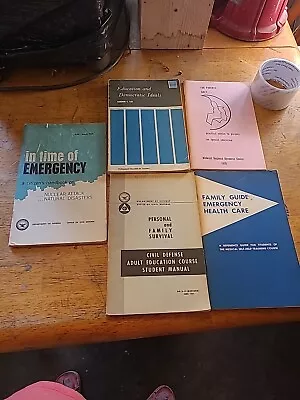 Civil Defense Vintage Book Lot Survival Nuclear Attack Education • $50.25