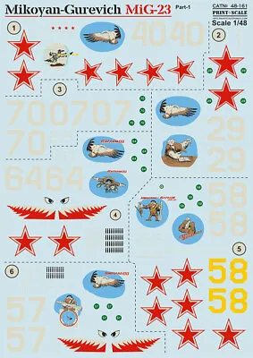 Print Scale 48-161 Mikoyan-Gurevich MiG-23 Part-1 1:48 • $30.27