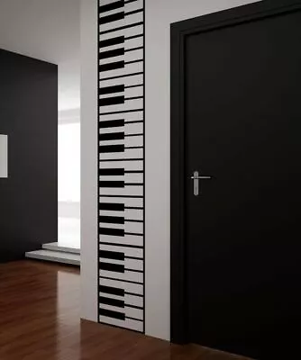 Piano Keys Die-Cut Wall Decal Sticker. Musical Instrument Decor. #OS_MB887 • £72.29