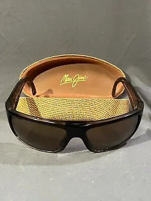 Maui Jim World Cup Chocolate Stripe Fade Bronze Sunglasses MJ~266-01 ~ ITALY • $199.99