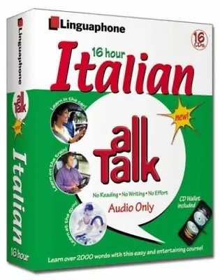 16 Hour Course (Linguaphone All Talk Italian) By Giudice Beatrice CD-ROM Book • £112.49