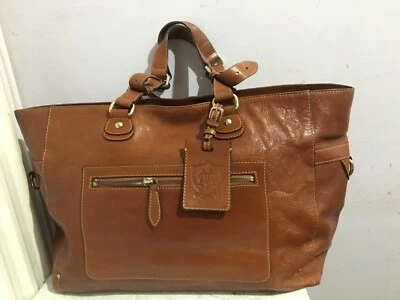 £0.99 • Buy Massimo Dutti Genuine Leather Brown Tan Large Crossbody Womens Bag 