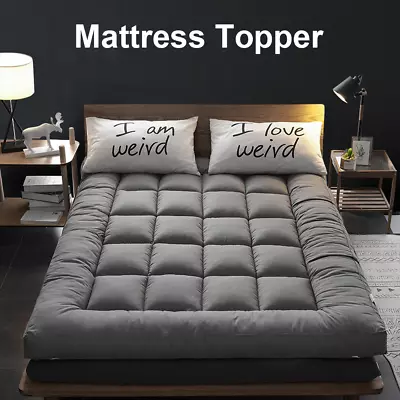 Hotel Quality Mattress Topper 10cm Deep Thick Single Double King Super All Sizes • £23.99