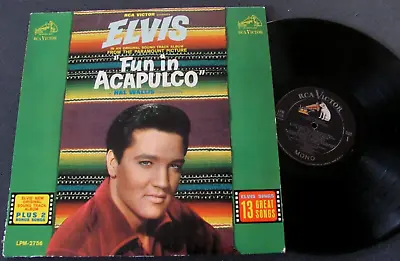 Rock N Roll Lp~Elvis Presley  Fun In Acapulco ~(1963) RCA Victor MONO~exc+ • $12.99