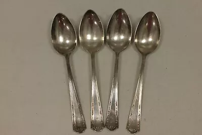 Vtg 1835 R Wallace- Quantity 4- Antique Silver Plated Serving Spoons.Need Polish • $35