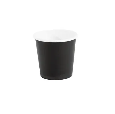 4 Oz 120ml BLACK Disposable Coffee Espresso Paper Cup Shot Expresso Tasting Wall • $21.21