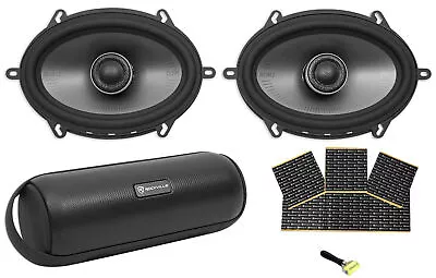 $214.85 • Buy (2) Polk Audio MM572 5x7” 600w Car Audio/Marine Speakers+Rockmat+Free Speaker