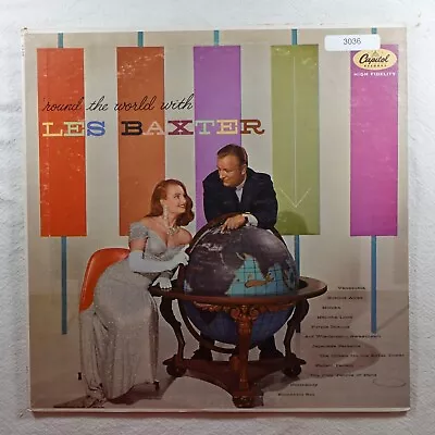 $5.77 • Buy Les Baxter Round The World With Les Baxter   Record Album Vinyl LP