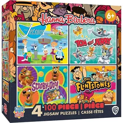 Hanna-Barbera 4-Pack 100 Piece Jigsaw Puzzles • $14.37