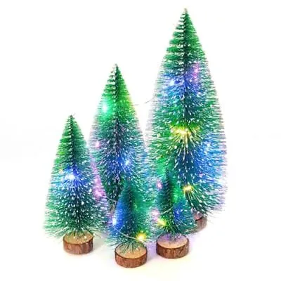 Dream Loom Mini Christmas Tree 5pcs Artificial Small Tiny Pine Tree Green • $13.83