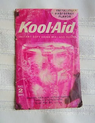 Vintage Kool-Aid Packet Raspberry Flavor Sealed 1950's • $7.95