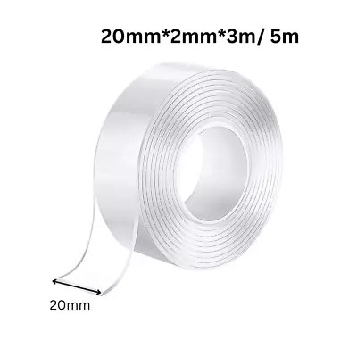 Double Sided Nano Adhesive Tape Clear Mounting Tape Picture Hanging Adhesive • $6.96