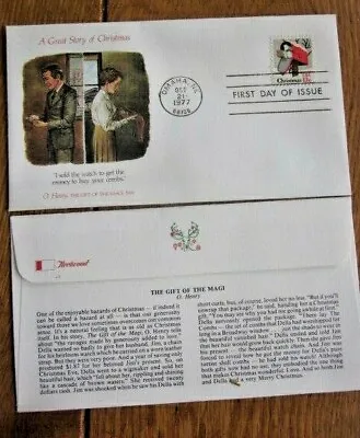 Christmas O'henry Gift Of The Magi Story Of Xmas 1977 Fleetwood Cachet Fdc Unadd • $1.25