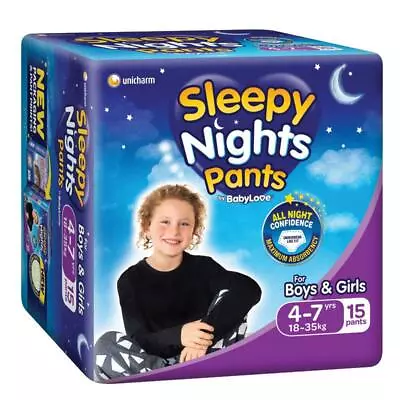 Babylove Sleepy Nights 4-7 Years 15 Pack • $22.95