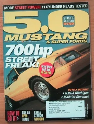 5.0 Mustang 2000 Nov - Cams & Heads Tested 25.1c • $7.95