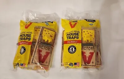 VICTOR Brand Mouse Traps 2 Packs Of 4 Traps (8 Total)  • $8.95