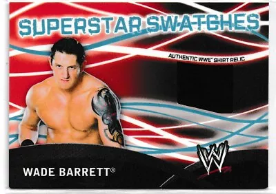 Wade Barrett 2011 Topps WWE Wrestling Superstar Swatches Shirt Relic Card # 15 • $5