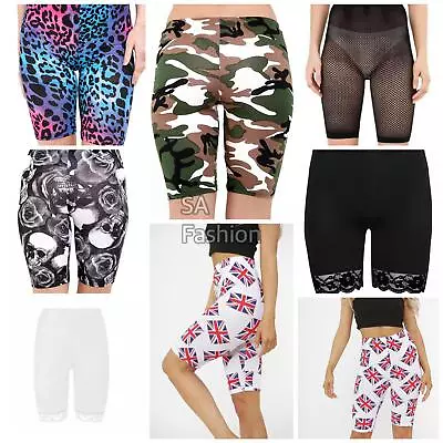 £6.99 • Buy New Womens Ladies Cycling Shorts Dancing Shorts Active Gym Casual Shorts 8-26 Uk