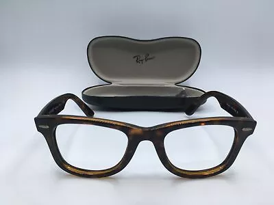 Ray Ban WAYFARER Unisex Havana Square Eyeglasses Frame 50MM (No Lens) • $112.49