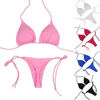 $13.66 • Buy Women 2pcs Bikini Bandeau Bandage Set Brazilian Swimwear Beachwear Swimsuit