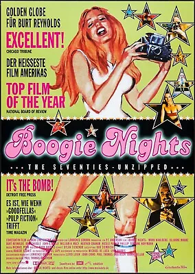 1997 Boogie Nights Movie Poster 11X17 Mark Wahlberg Burt Reynolds Diggler 🍿 • $12.93