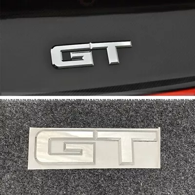 Fit For Ford Mustang GT Sticker Car Metal Badge Logo Emblem Silver Personality • $5.99