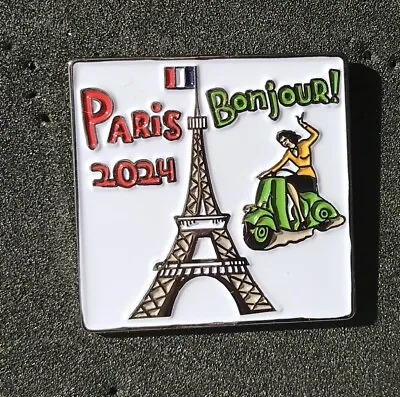 OLYMPIC PIN 2024 Paris WELCOME BONJOUR 2024 Paris TRADER • $9.95