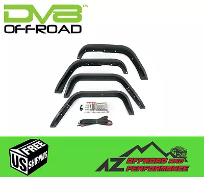 DV8 Offroad Slim Fender Flare Set For '07-'18 Jeep Wrangler JK JKU FENDB-06 • $941.77