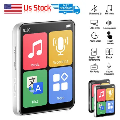 Touch Screen Bluetooth 5.0 HIFI Android MP3 MP4 Music Video Player  Support 128G • $16.99