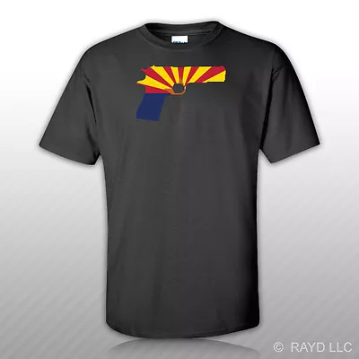 Arizona Flag 1911 T-Shirt Tee Shirt Cotton AZ 2a Gun Rights Molon Labe Pro • $15.99