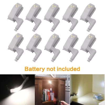 $7.59 • Buy 10/20/30pcs LED Cabinet Lamp Kitchen Cabinet Wardrobe Light Hinge Sensor Kitchen