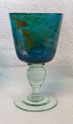 🔶️retro Vintage Signed Eric Dodson Michael Harris Mdina Glass Goblet 1975 #4 • $105.95