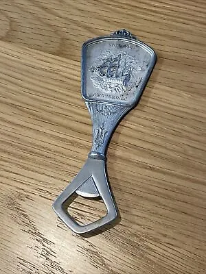 Vintage Unique Roelen Hollan Pewter Bottle Opener - Sail '85 Amsterdam Bar • $24