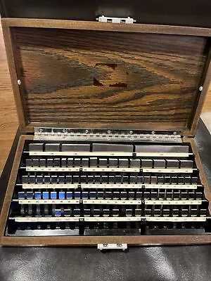 Starrett Webber 88 Piece (missing 4 Of 92 Original) Steel Metric Gage Block Set • $295