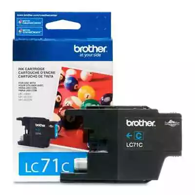 LC71C Genuine Brother Ink Cartridge Cyan Blue NIP New Color  MFC-J435w Printer • $8.49