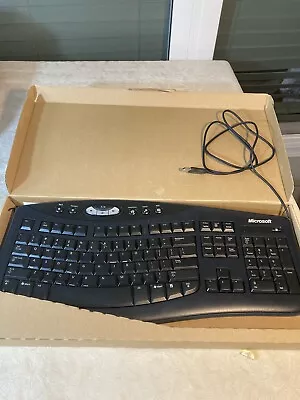 Microsoft Comfort Curve Wired USB Ergonomic Keyboard 2000 V1.0 KU-0459 Tested • $24.95