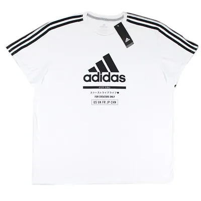 Adidas Men's Classic International Graphic Short Sleeve T-Shirt White DH9865 • $19.99