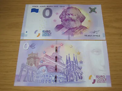 £8.91 • Buy KARL MARX 200 Years 1818 - 2018 TRIER ZERO EURO 0 EUROS Bill Billet Banknotes 