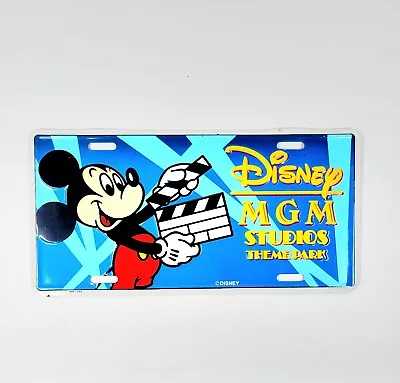 Vintage 1990s Disney World MGM Studios Director Mickey Vanity License Plate • $13.50