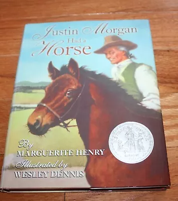Vintage Large Hardcover Justin Morgan Had A Horse Margerite Henry 1954/1991 • $9.99
