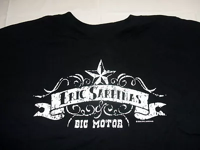 Eric Sardinas &Big Motor Black Concert Tour Large T-Shirt Slide Blues Guitar NEW • $9.97